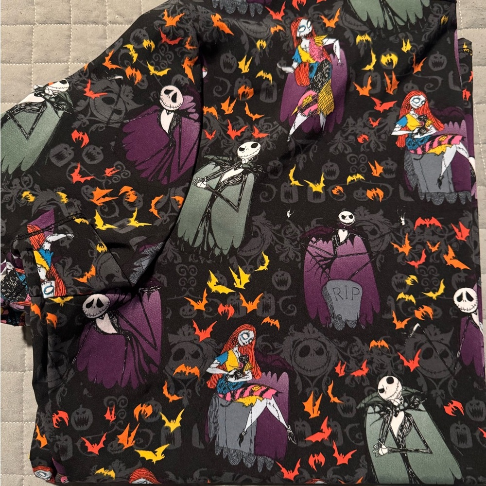 Disney The Nightmare Before Christmas Multicolor Scrub top